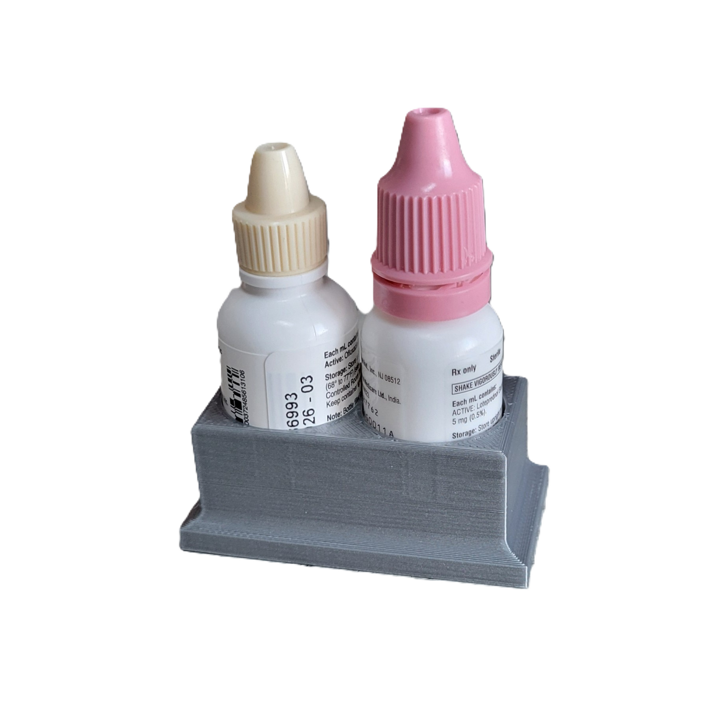 Znet3D Eye Drop Bottle Organizer, 2-Slot Stand