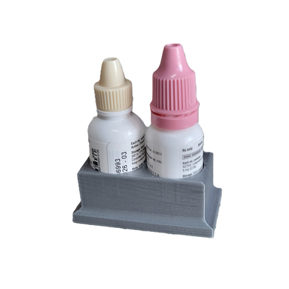 Znet3D Eye Drop Bottle Organizer, 2-Slot Stand