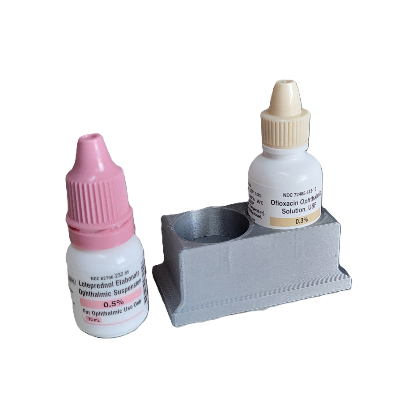 Znet3D Eye Drop Bottle Organizer, 2-Slot Stand