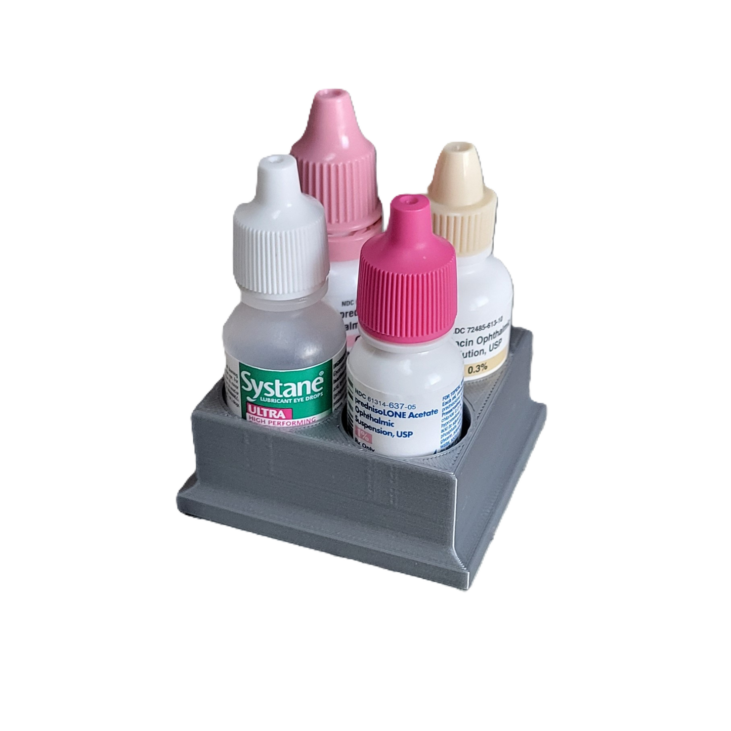Znet3D Eye Drop Bottles Organizer & Storage – 4-Slot Holder