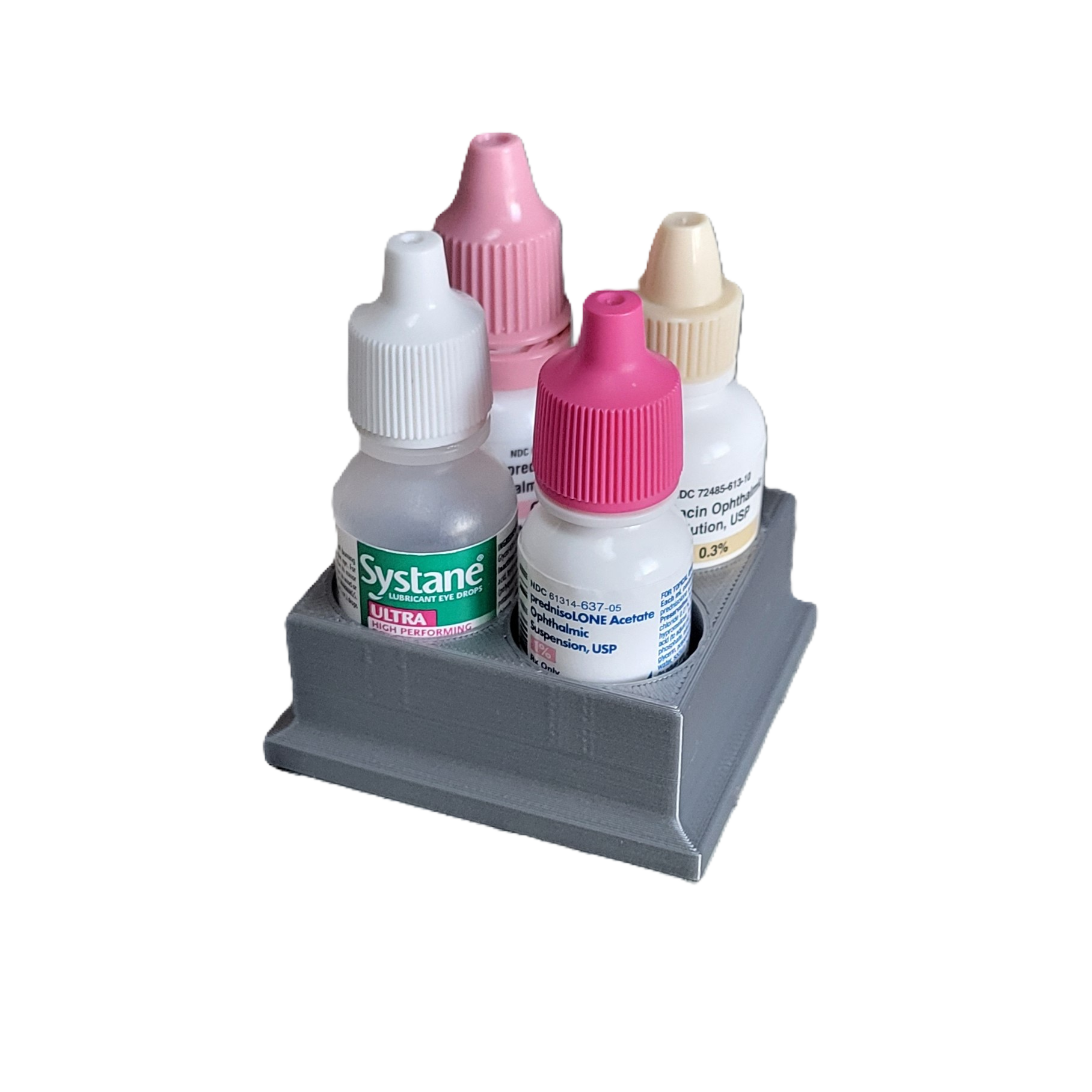 Znet3D Eye Drop Bottles Organizer & Storage – 4-Slot Holder