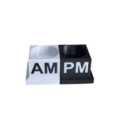 Eye Drops Organizer and Tracker, AM/PM 2 Slot Holder