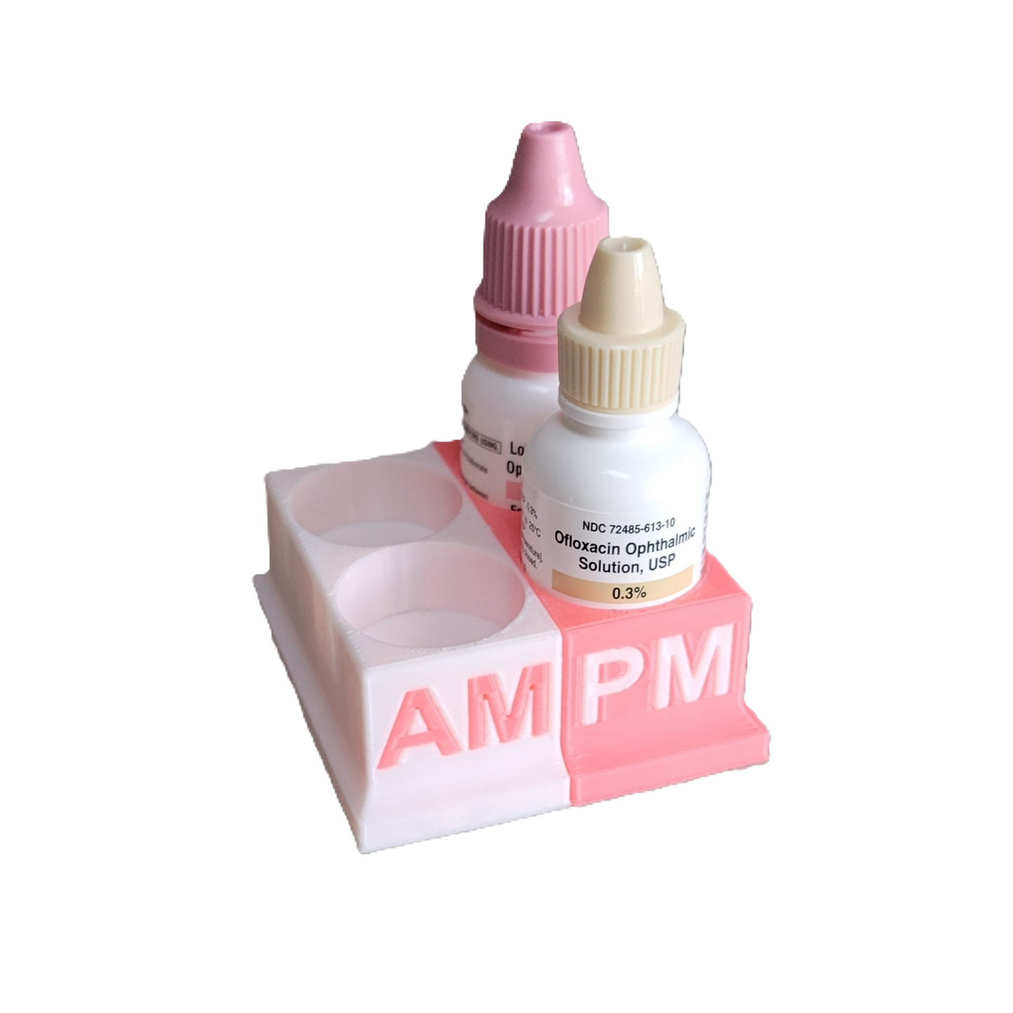 Znet3D Eye Drops Bottle Organizer & Tracker – AM/PM 4-Slot