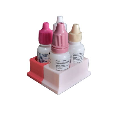 Znet3D Eye Drops Bottle Organizer & Tracker – AM/PM 4-Slot