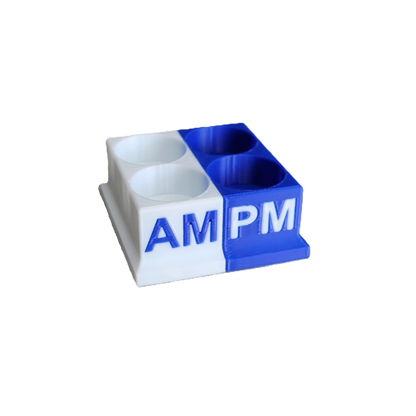 Znet3D Eye Drops Bottle Organizer & Tracker – AM/PM 4-Slot