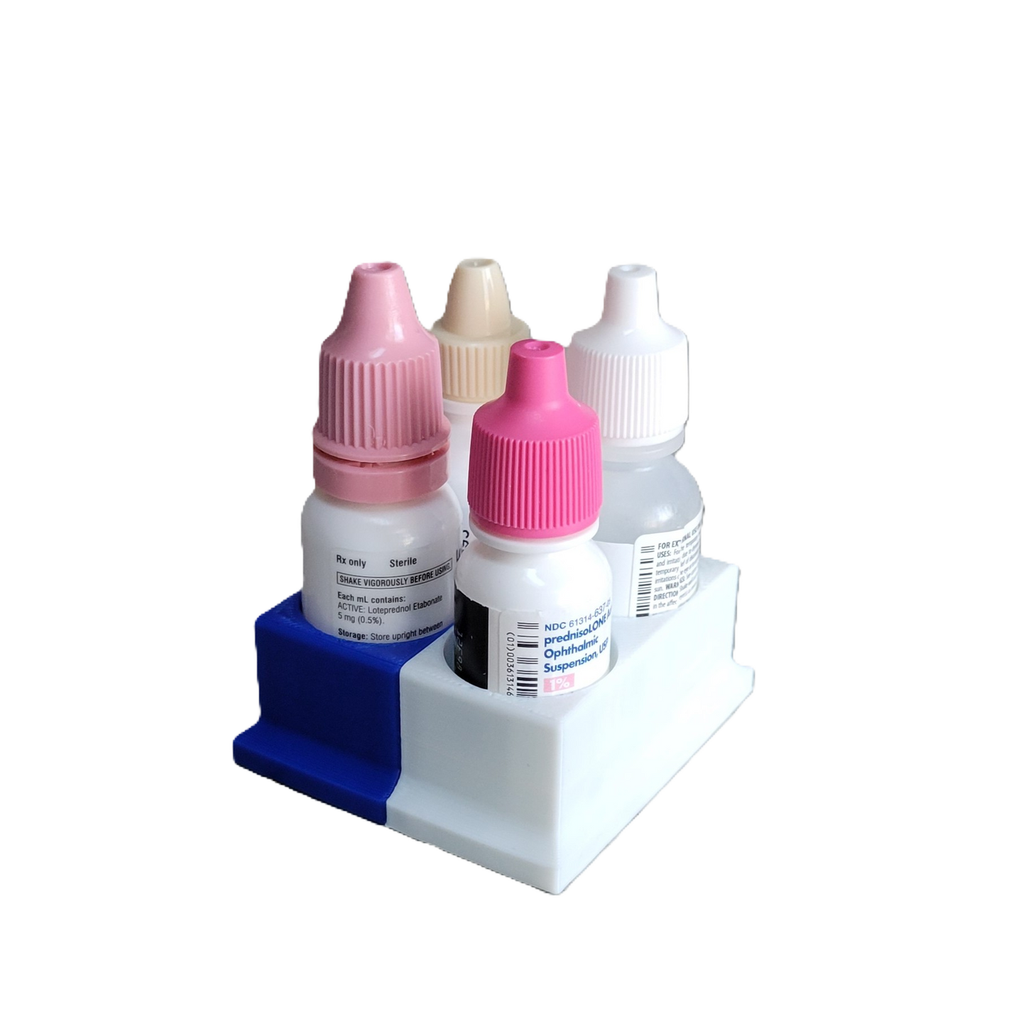 Znet3D Eye Drops Bottle Organizer & Tracker – AM/PM 4-Slot