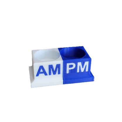 Eye Drops Organizer and Tracker, AM/PM 2 Slot Holder