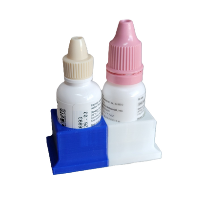 Eye Drops Organizer and Tracker, AM/PM 2 Slot Holder