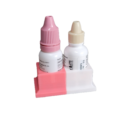 Eye Drops Organizer and Tracker, AM/PM 2 Slot Holder