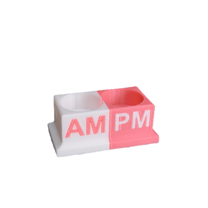 Eye Drops Organizer and Tracker, AM/PM 2 Slot Holder