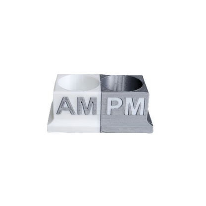 Eye Drops Organizer and Tracker, AM/PM 2 Slot Holder