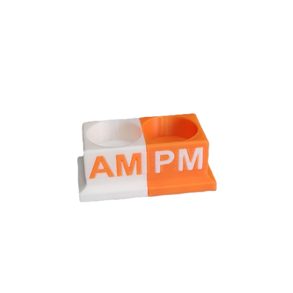 Eye Drops Organizer and Tracker, AM/PM 2 Slot Holder