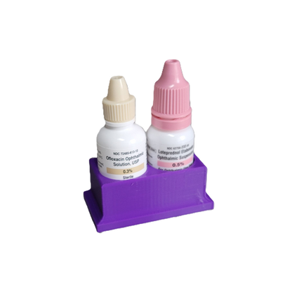 Znet3D Eye Drop Bottle Organizer, 2-Slot Stand