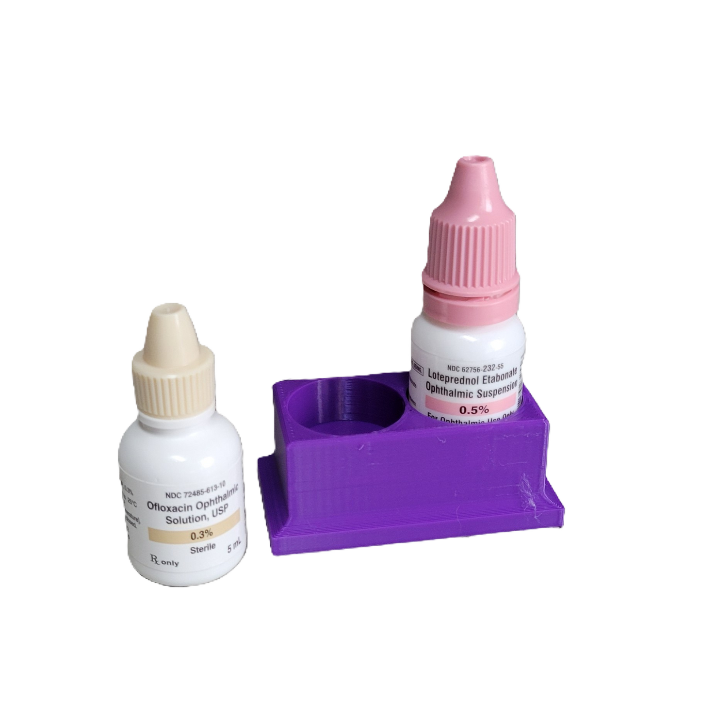 Znet3D Eye Drop Bottle Organizer, 2-Slot Stand