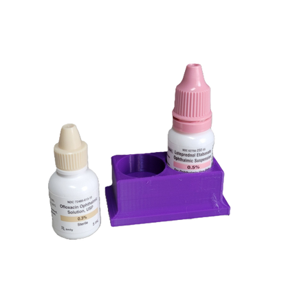 Znet3D Eye Drop Bottle Organizer, 2-Slot Stand
