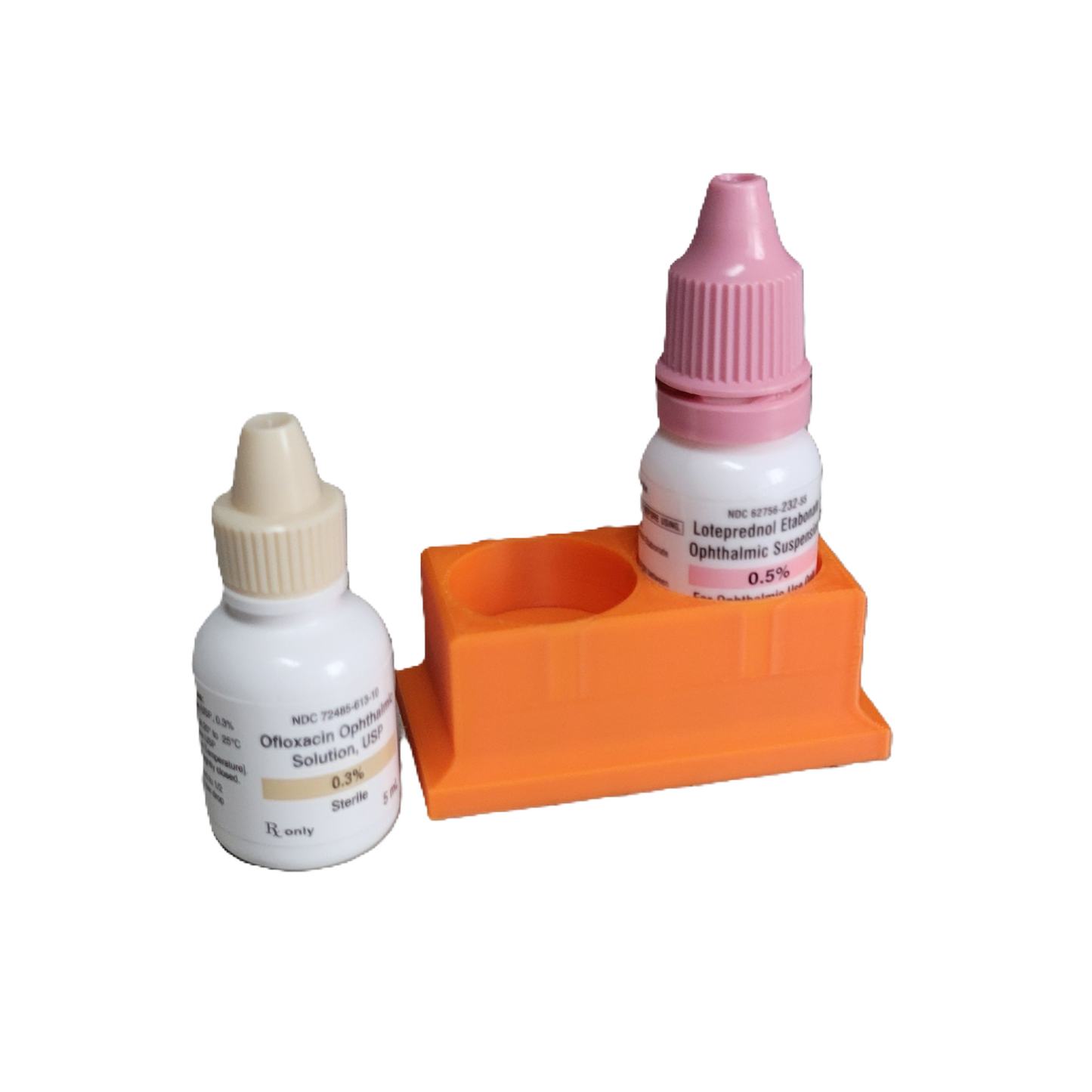Znet3D Eye Drop Bottle Organizer, 2-Slot Stand