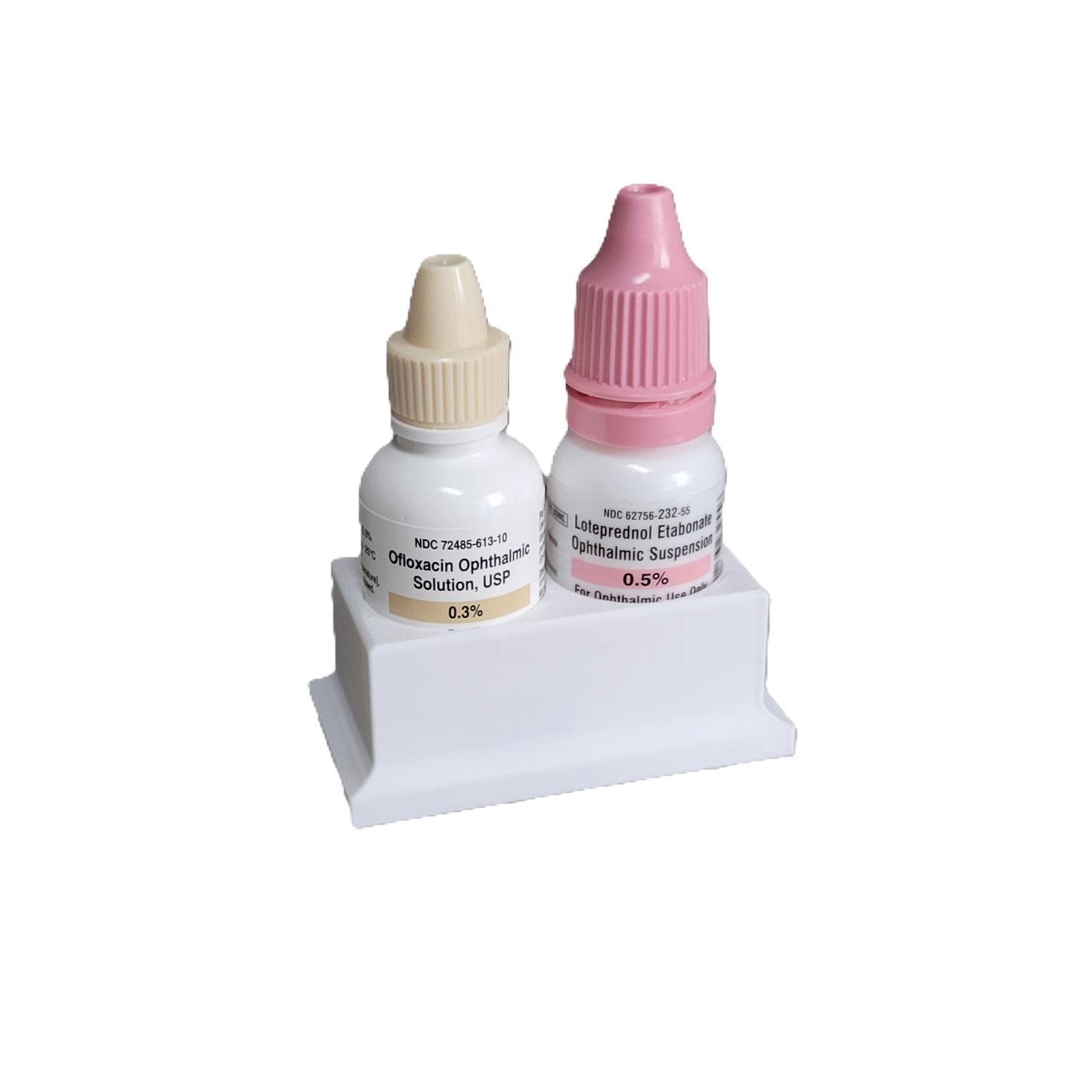 Znet3D Eye Drop Bottle Organizer, 2-Slot Stand
