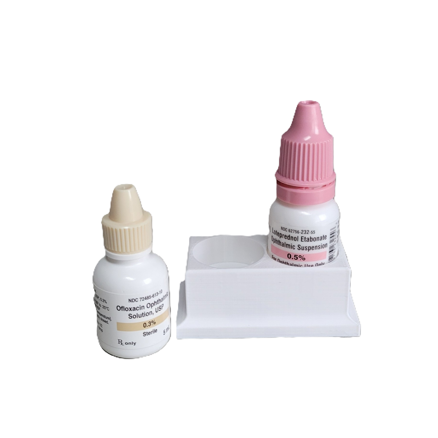 Znet3D Eye Drop Bottle Organizer, 2-Slot Stand