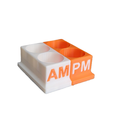 Znet3D Eye Drops Bottle Organizer & Tracker – AM/PM 4-Slot