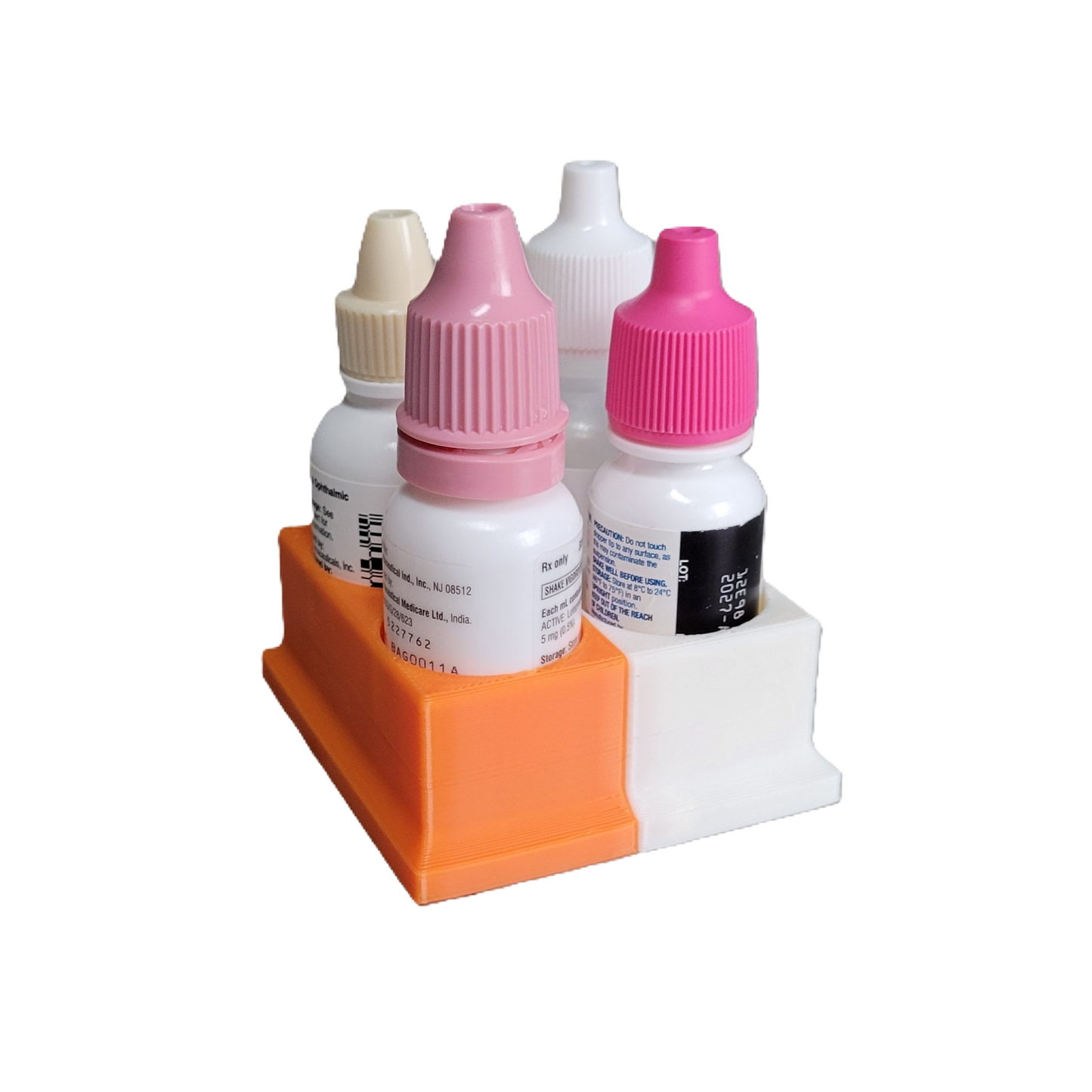 Znet3D Eye Drops Bottle Organizer & Tracker – AM/PM 4-Slot