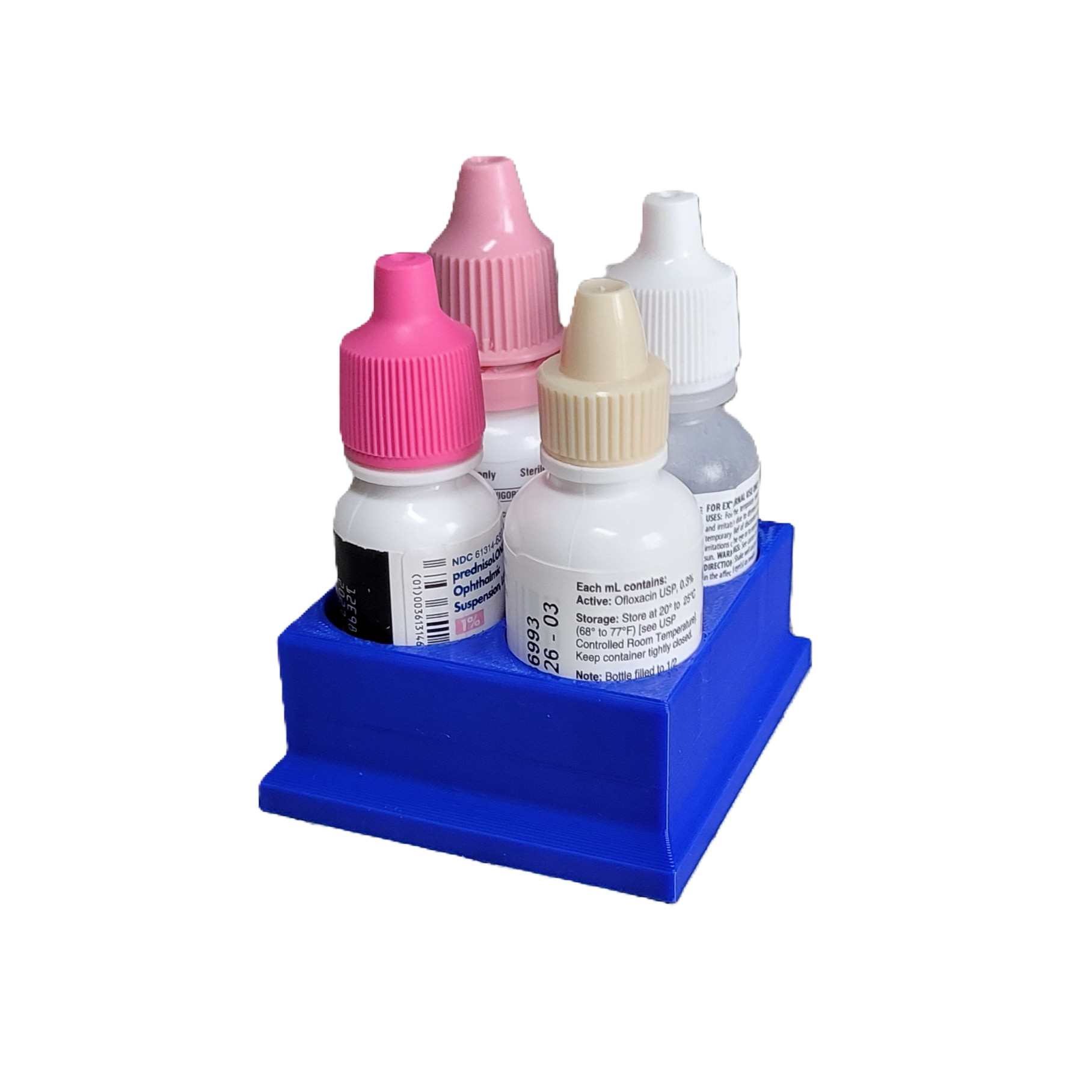 Znet3D Eye Drop Bottles Organizer & Storage – 4-Slot Holder
