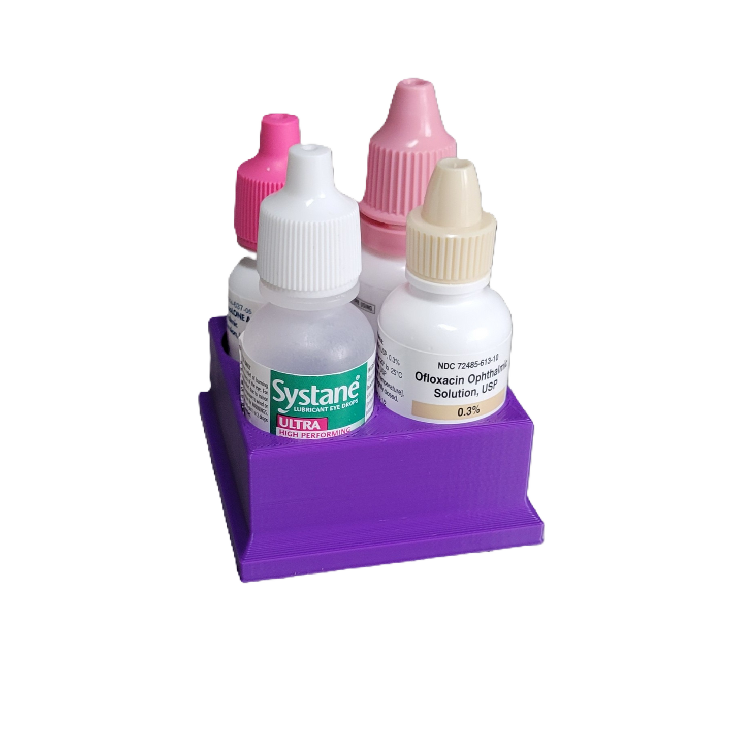 Znet3D Eye Drop Bottles Organizer & Storage – 4-Slot Holder