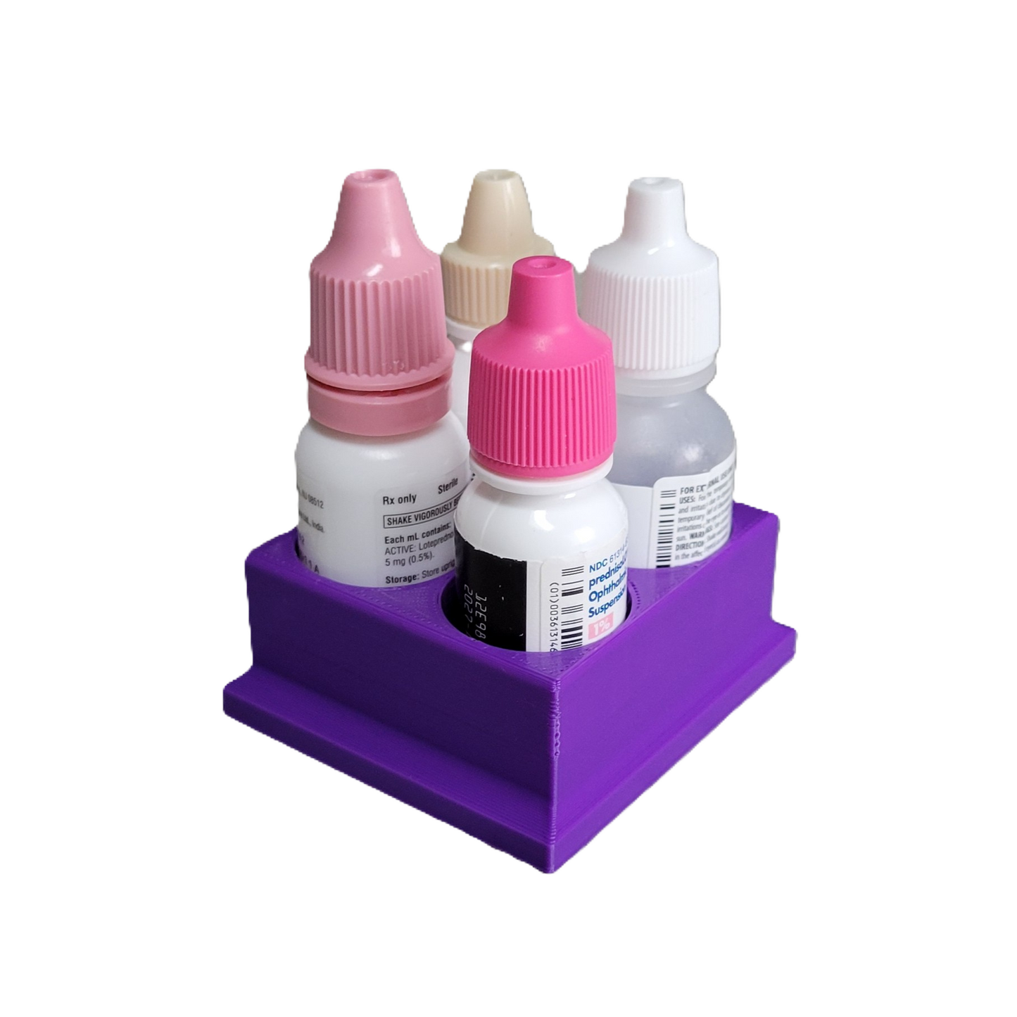 Znet3D Eye Drop Bottles Organizer & Storage – 4-Slot Holder