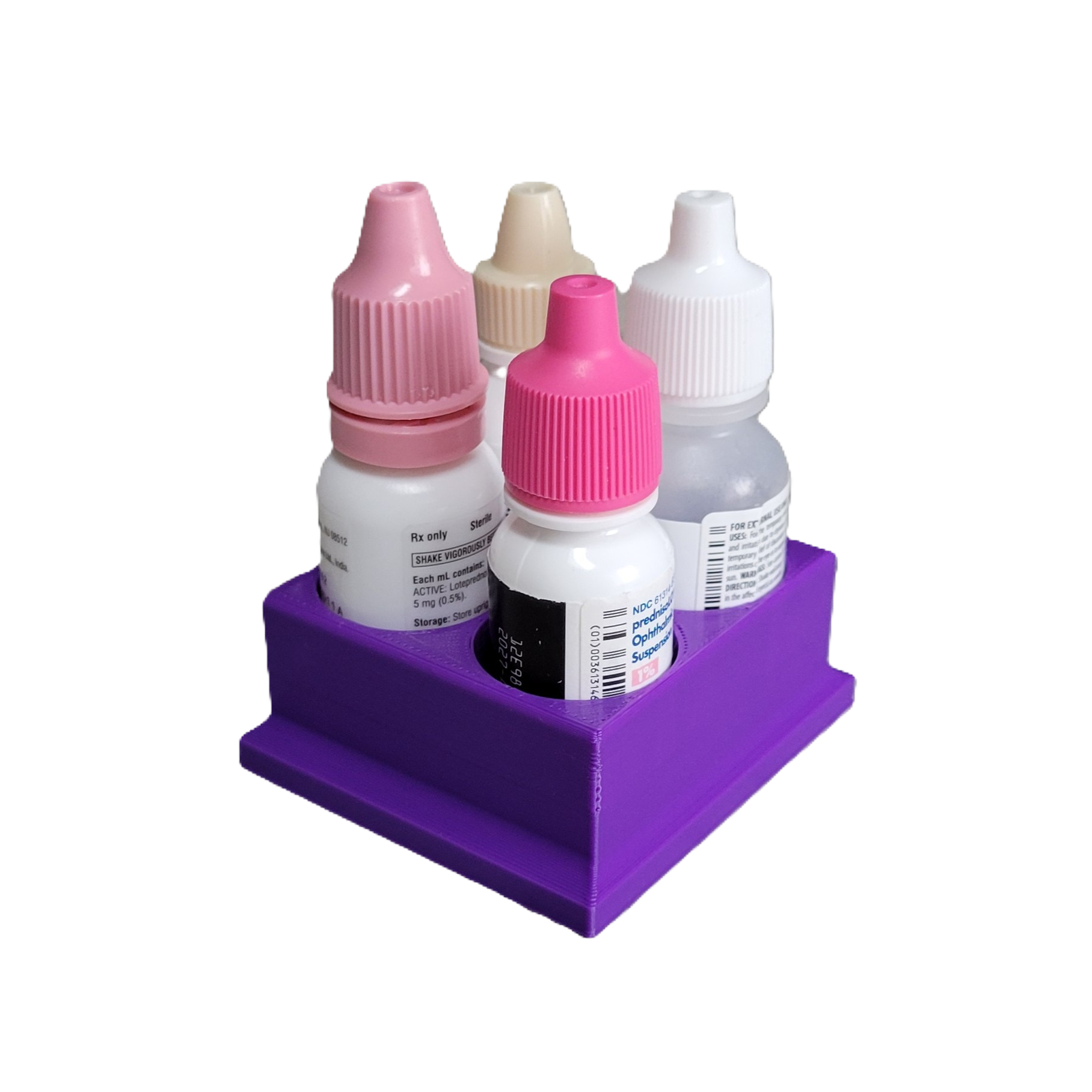 Znet3D Eye Drop Bottles Organizer & Storage – 4-Slot Holder