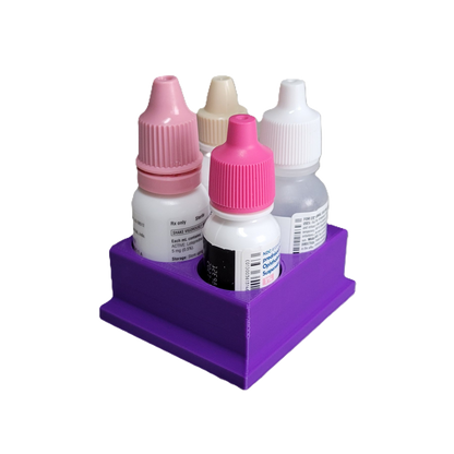 Znet3D Eye Drop Bottles Organizer & Storage – 4-Slot Holder