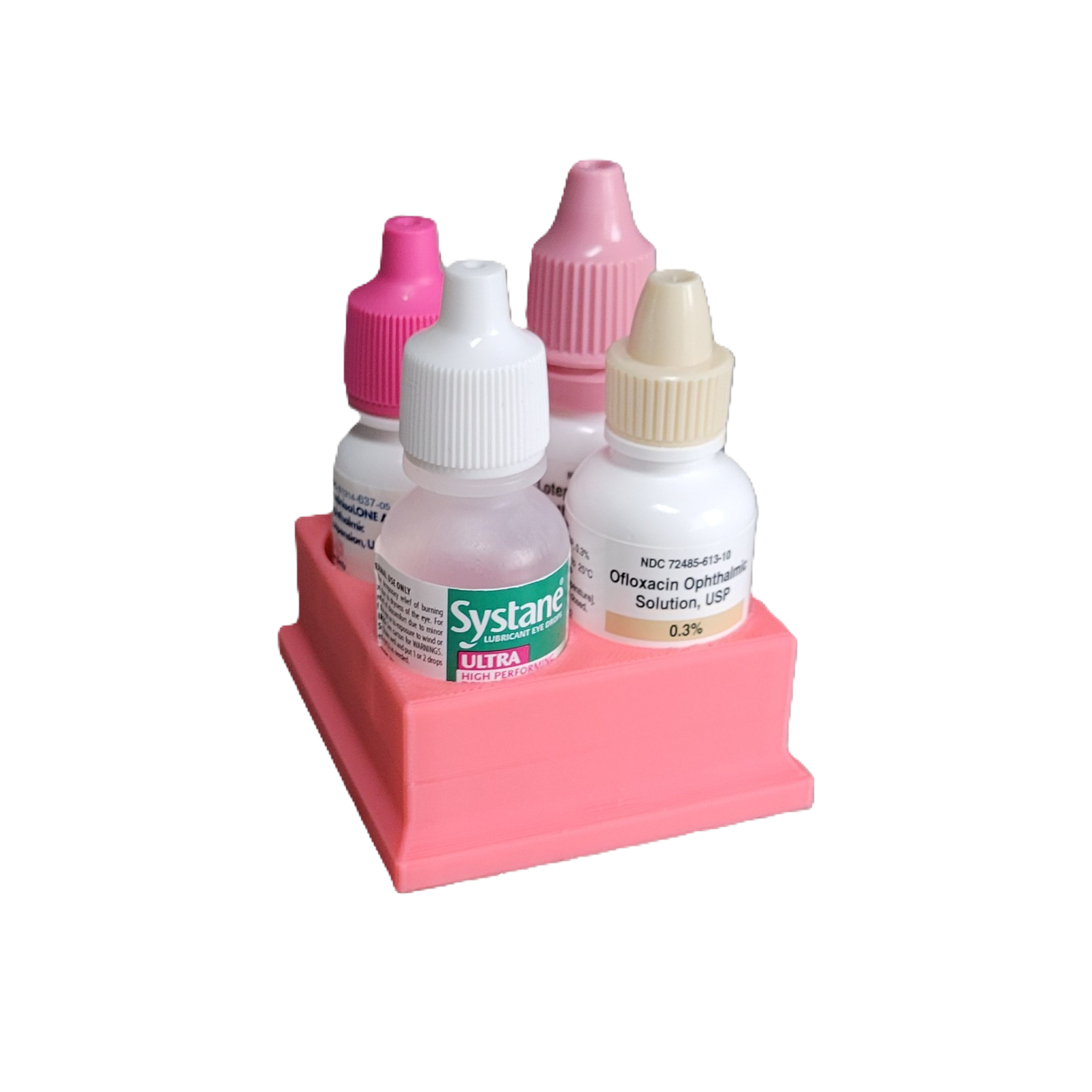 Znet3D Eye Drop Bottles Organizer & Storage – 4-Slot Holder