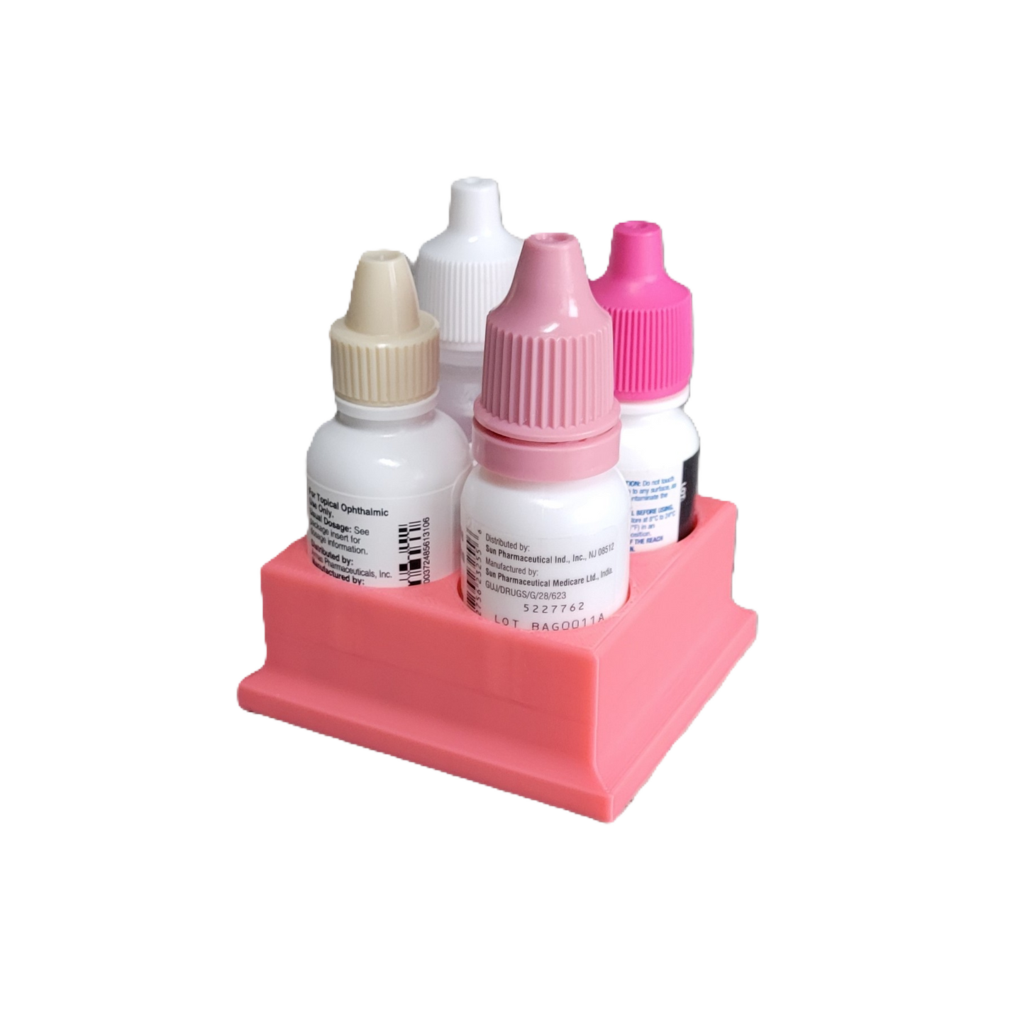 Znet3D Eye Drop Bottles Organizer & Storage – 4-Slot Holder