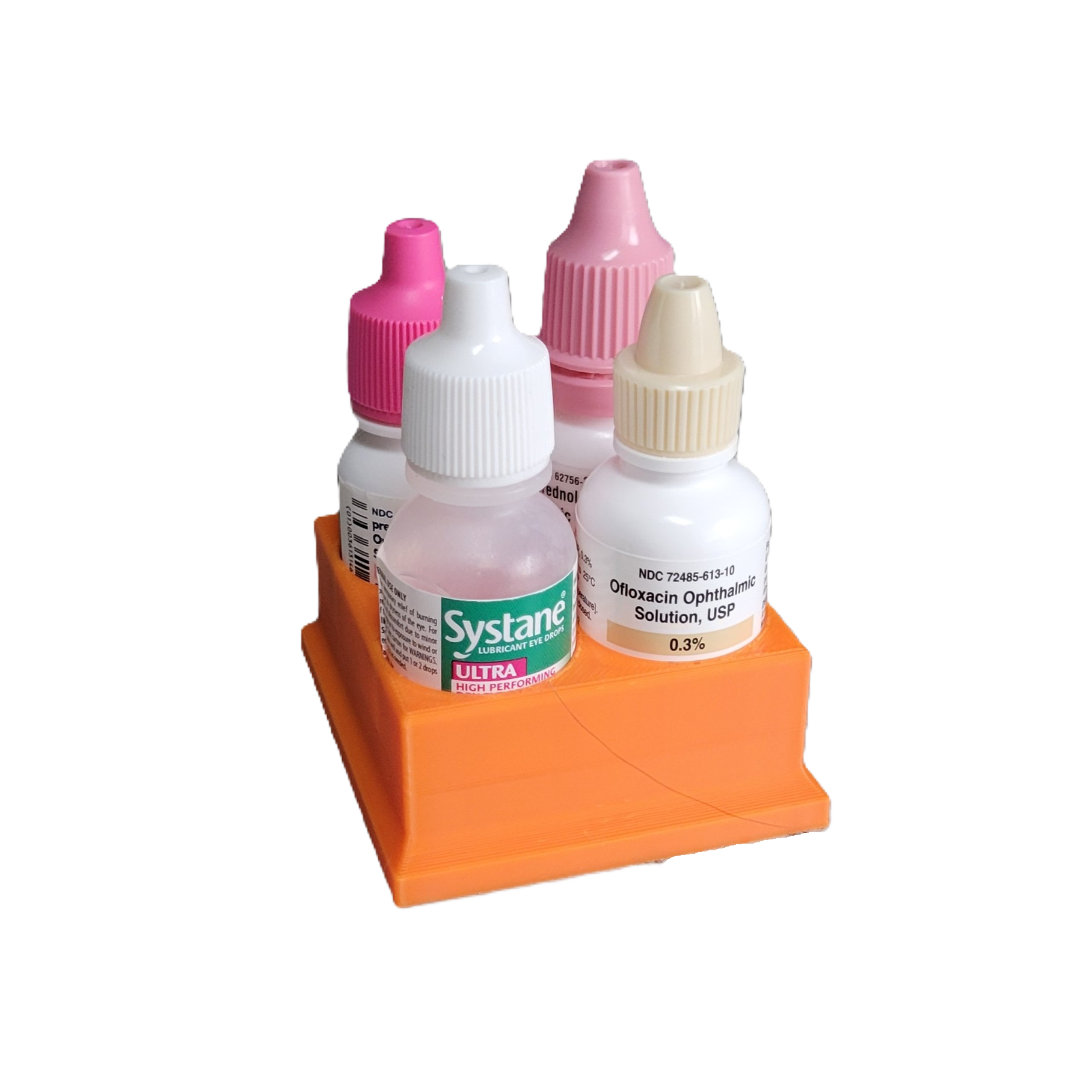 Znet3D Eye Drop Bottles Organizer & Storage – 4-Slot Holder