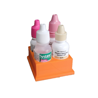 Znet3D Eye Drop Bottles Organizer & Storage – 4-Slot Holder