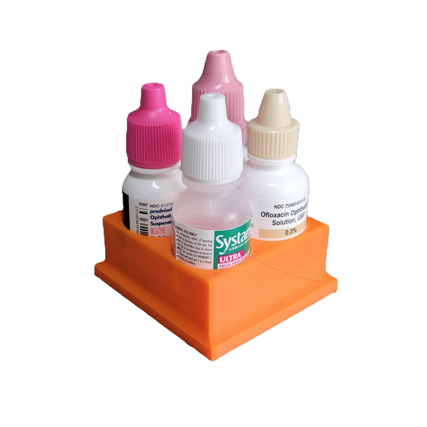 Znet3D Eye Drop Bottles Organizer & Storage – 4-Slot Holder