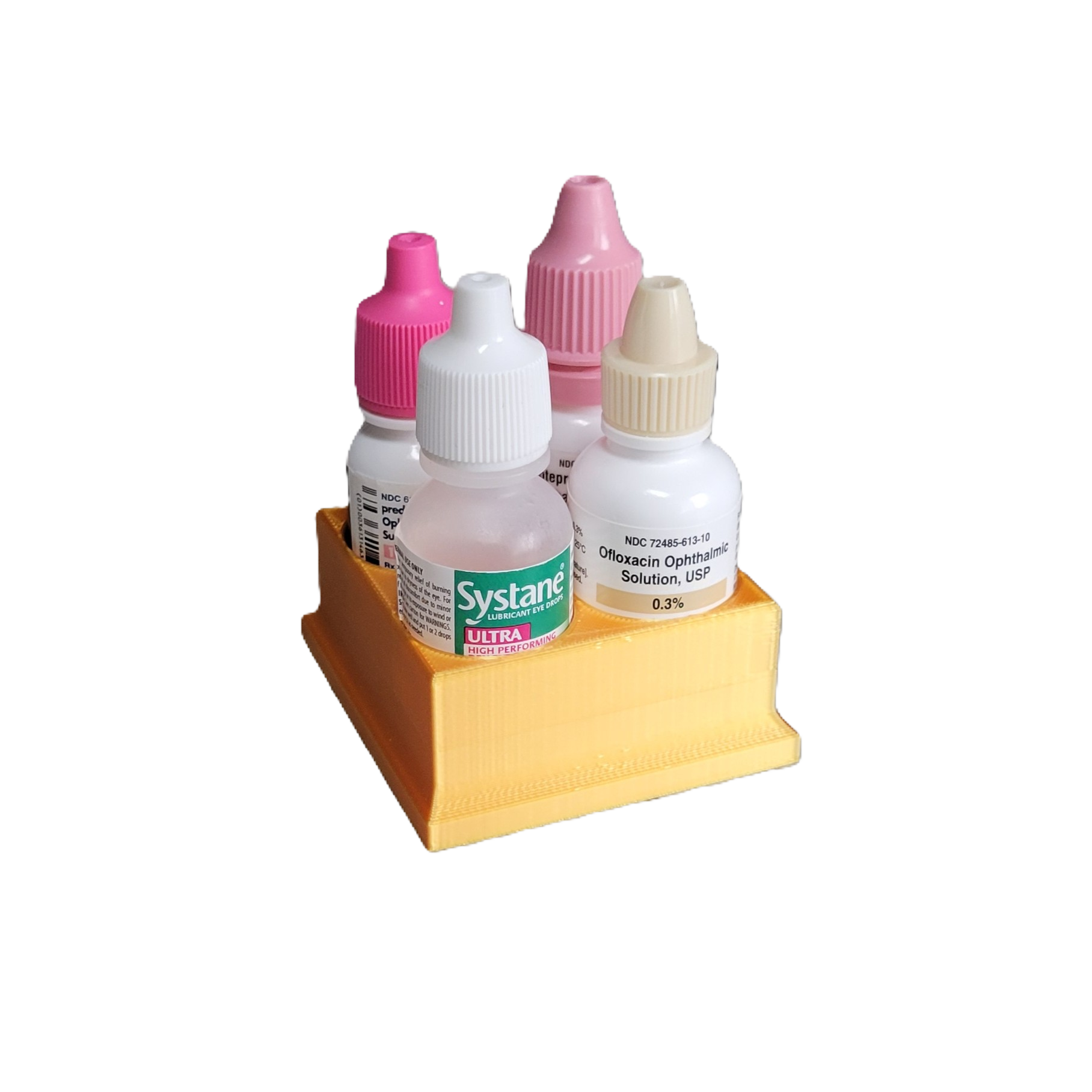 Znet3D Eye Drop Bottles Organizer & Storage – 4-Slot Holder