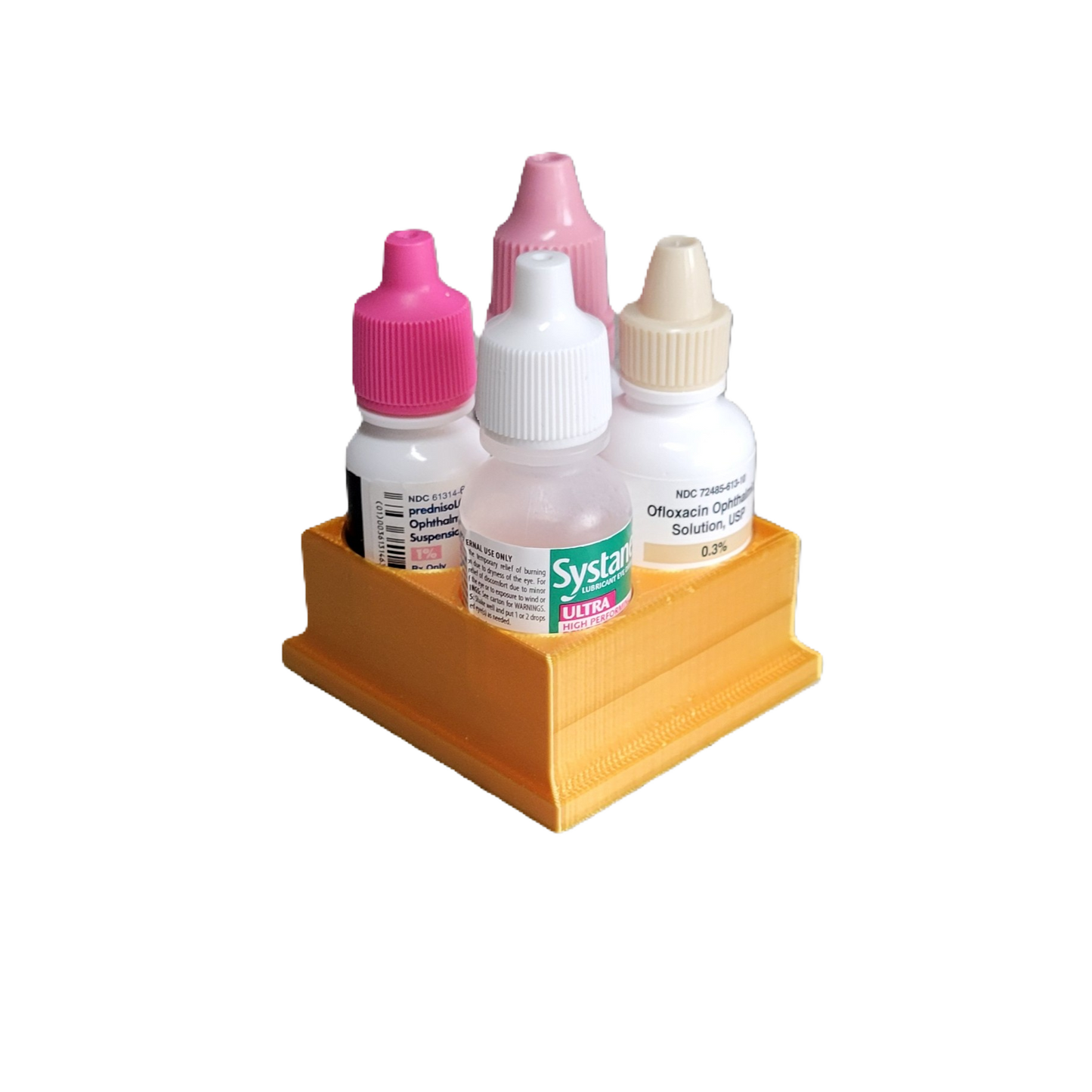 Znet3D Eye Drop Bottles Organizer & Storage – 4-Slot Holder