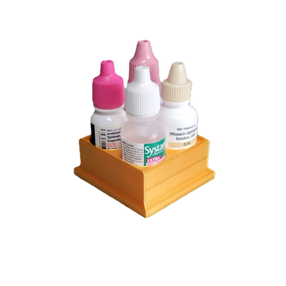 Znet3D Eye Drop Bottles Organizer & Storage – 4-Slot Holder