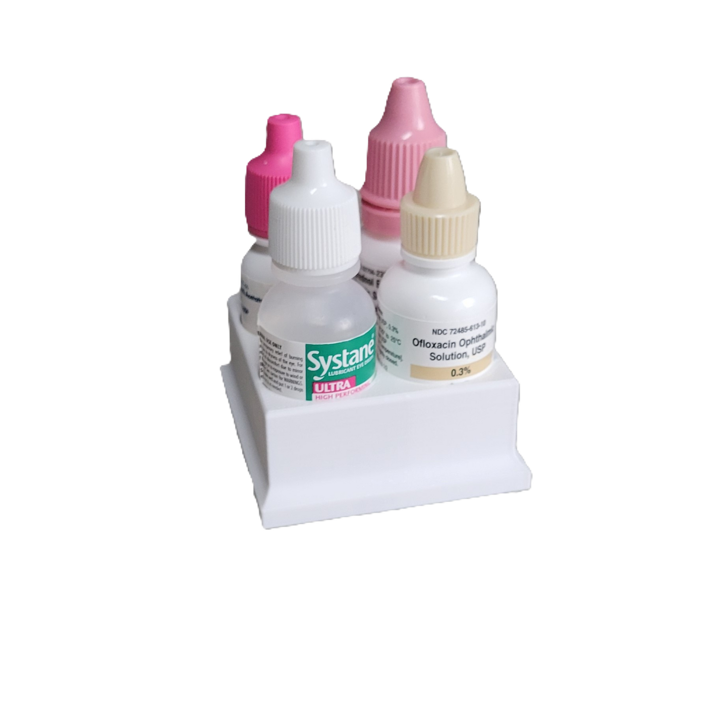 Znet3D Eye Drop Bottles Organizer & Storage – 4-Slot Holder