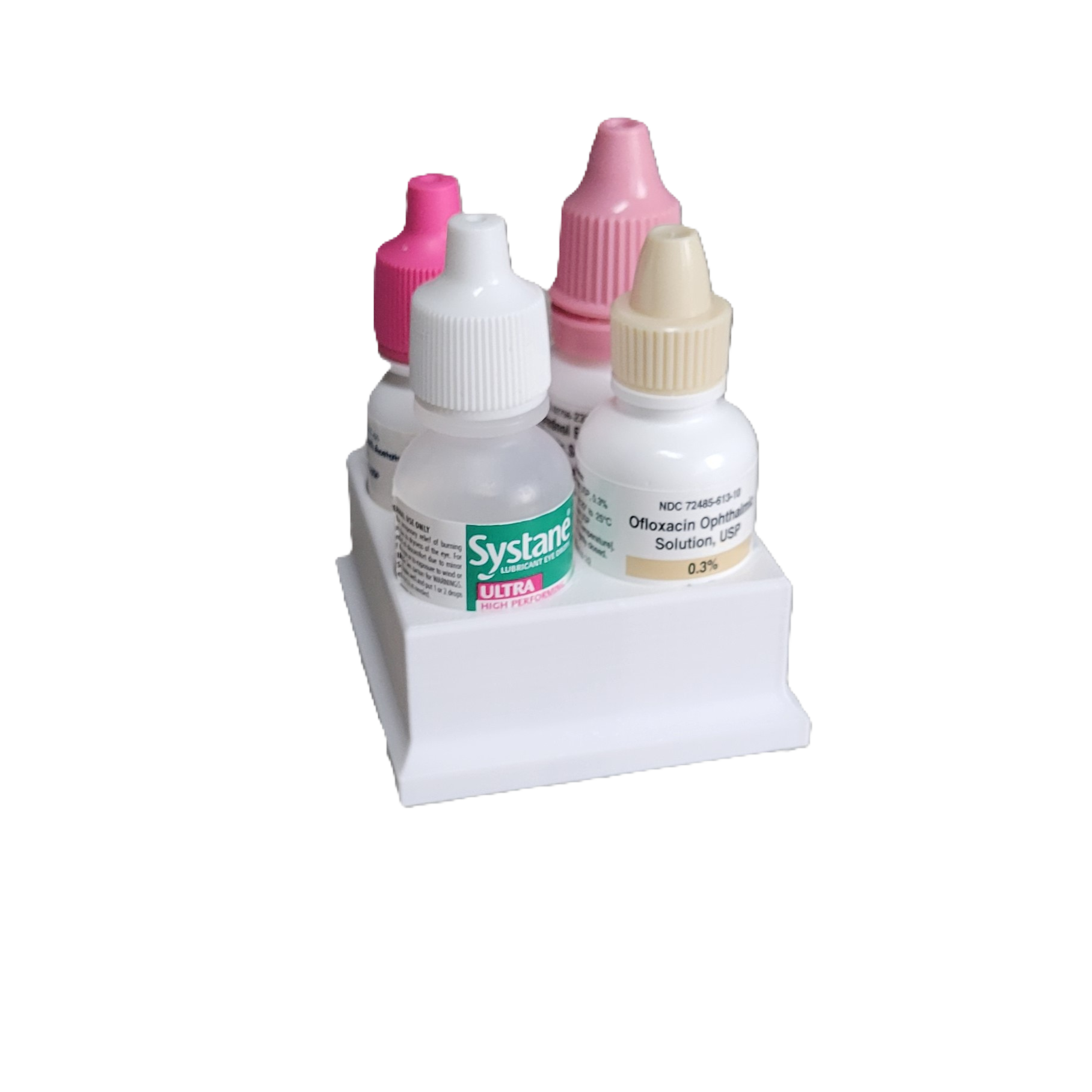 Znet3D Eye Drop Bottles Organizer & Storage – 4-Slot Holder