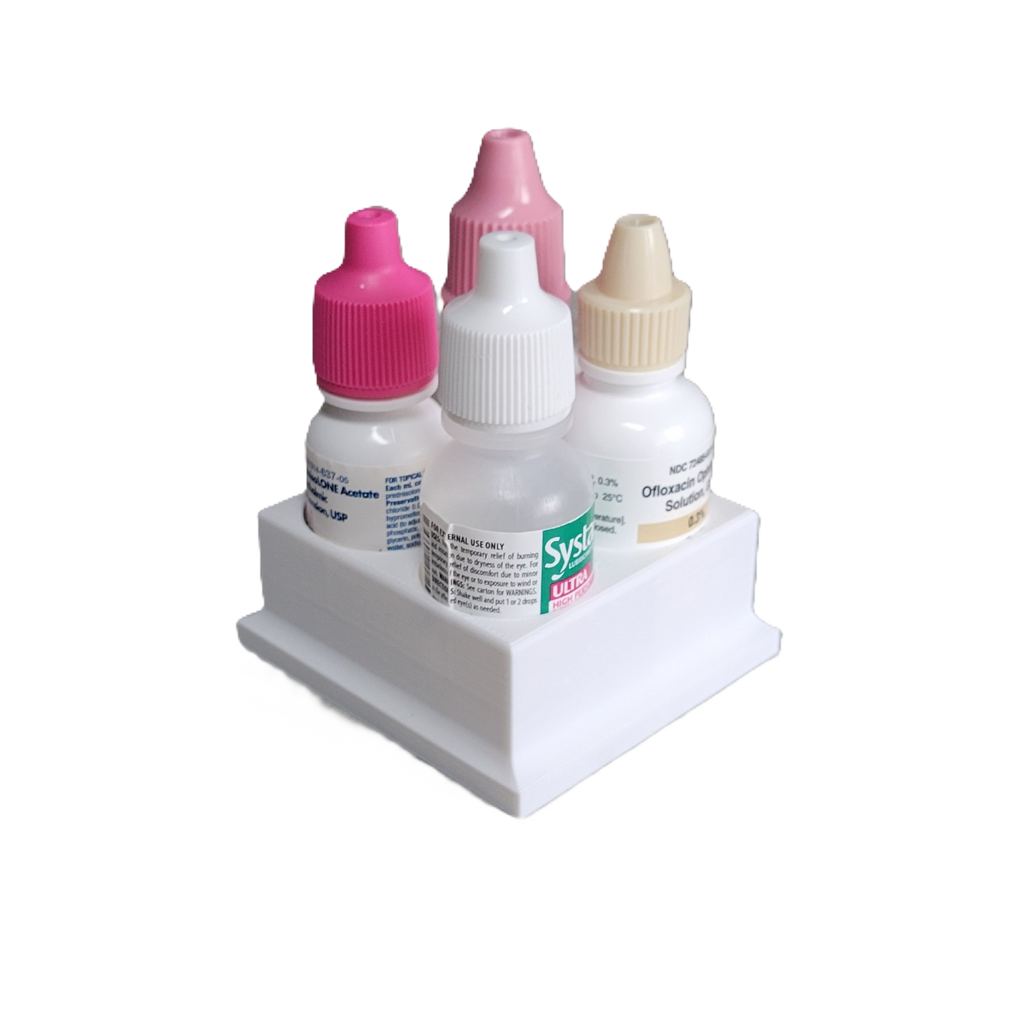 Znet3D Eye Drop Bottles Organizer & Storage – 4-Slot Holder