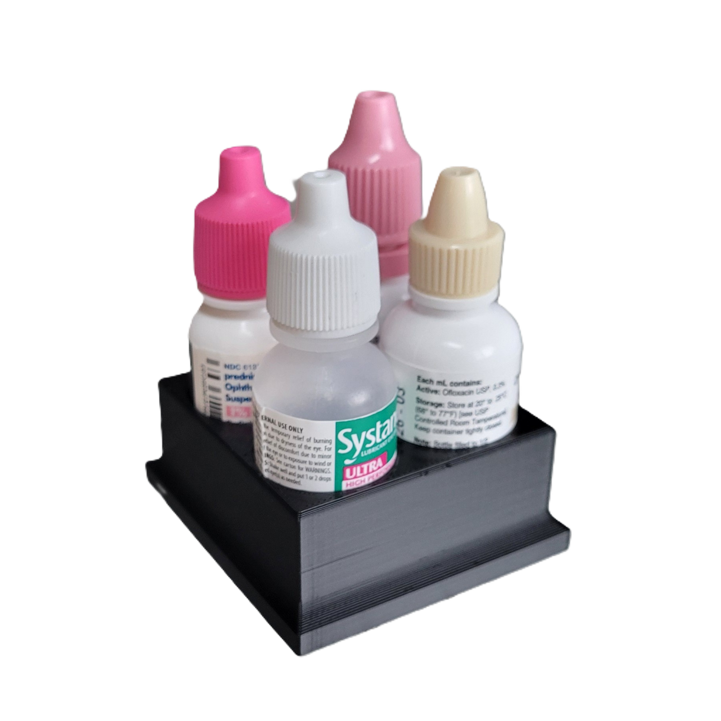 Znet3D Eye Drop Bottles Organizer & Storage – 4-Slot Holder