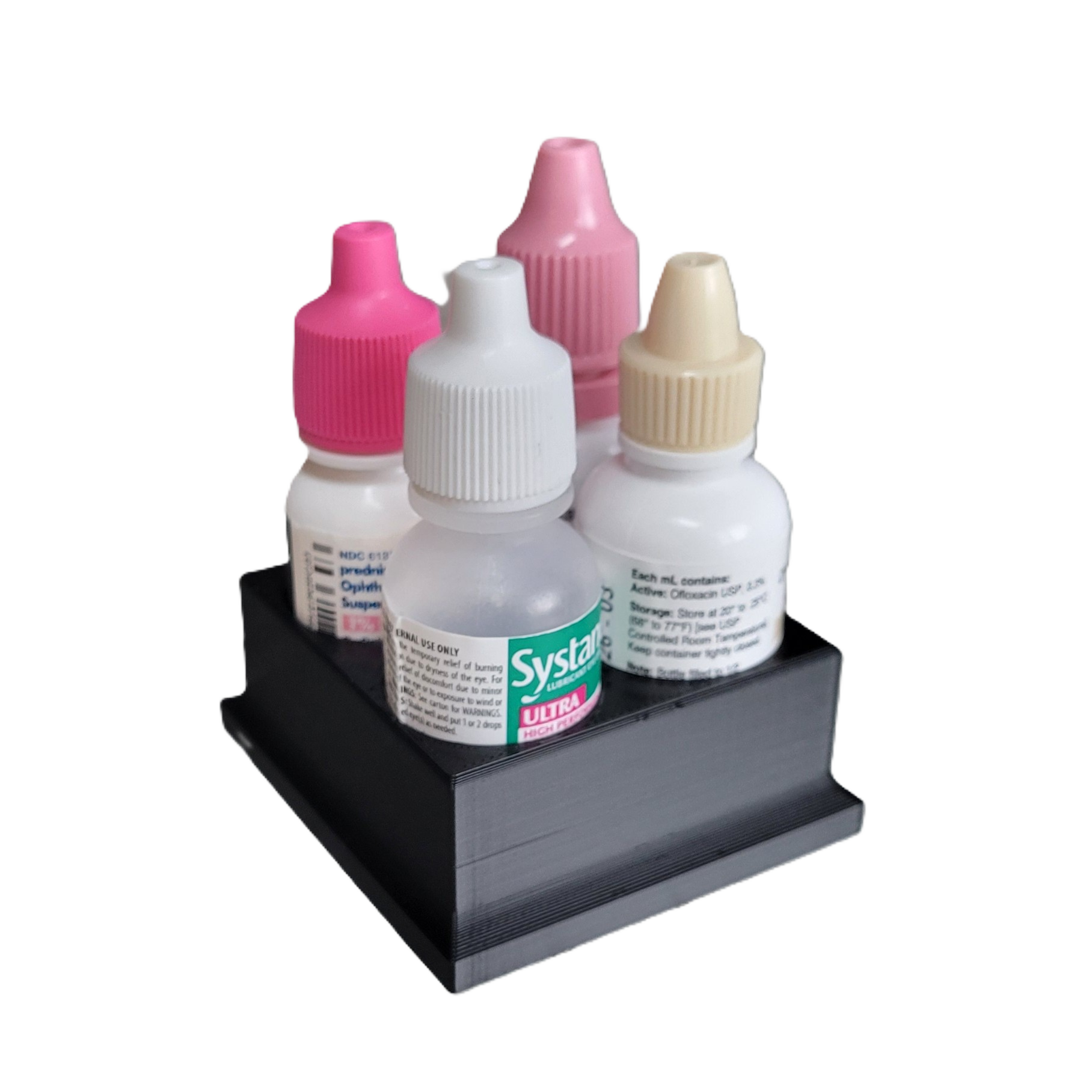 Znet3D Eye Drop Bottles Organizer & Storage – 4-Slot Holder
