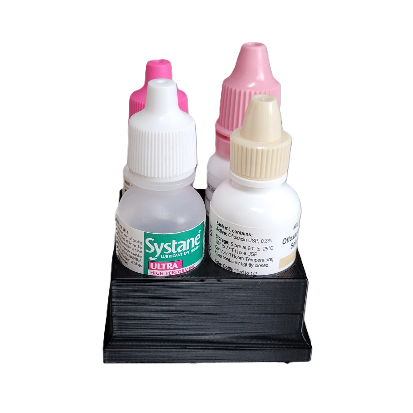 Znet3D Eye Drop Bottles Organizer & Storage – 4-Slot Holder