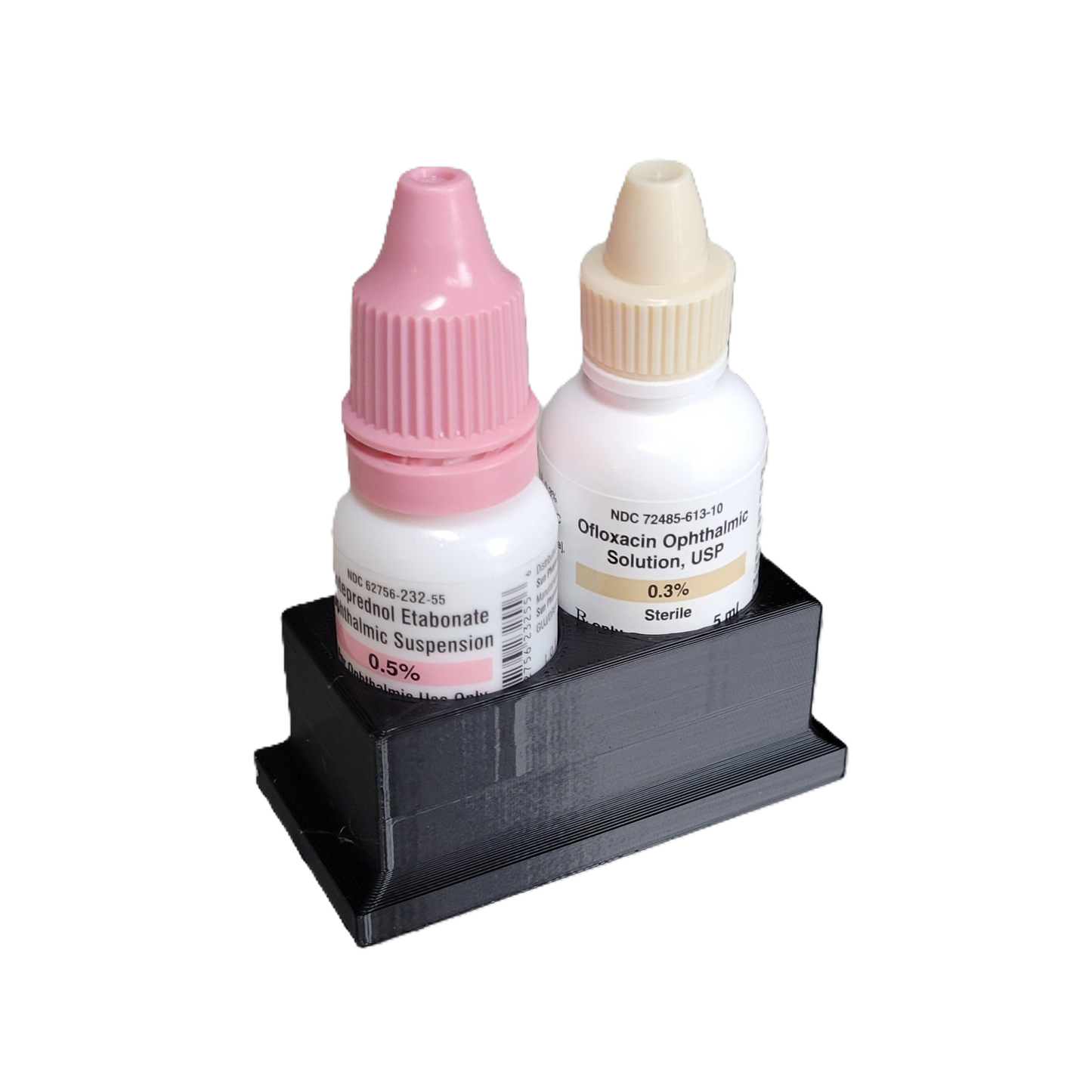 Znet3D Eye Drop Bottle Organizer, 2-Slot Stand