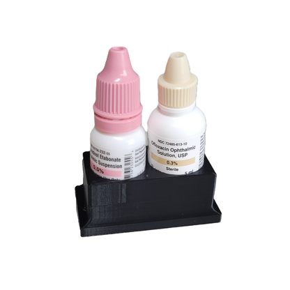Znet3D Eye Drop Bottle Organizer, 2-Slot Stand