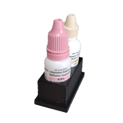 Znet3D Eye Drop Bottle Organizer, 2-Slot Stand