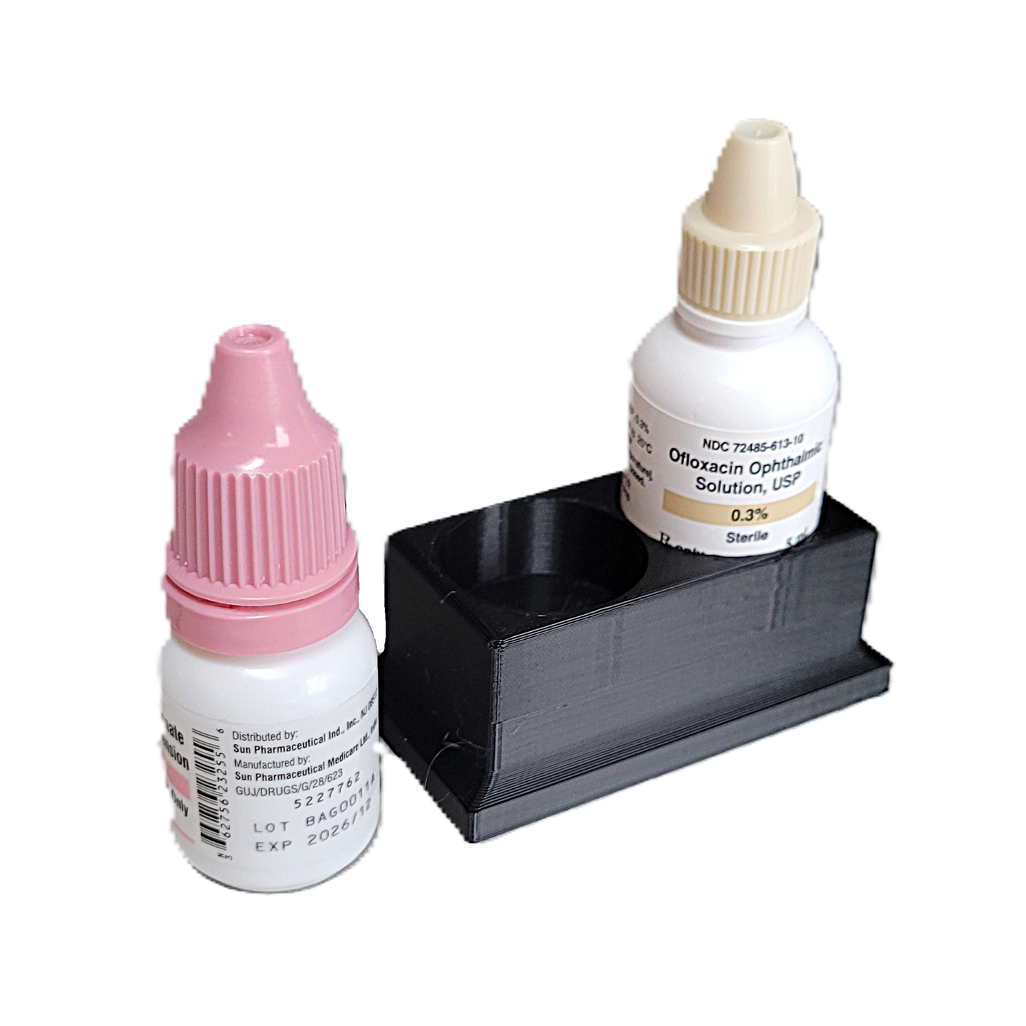 Znet3D Eye Drop Bottle Organizer, 2-Slot Stand