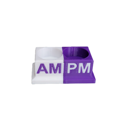 Eye Drops Organizer and Tracker, AM/PM 2 Slot Holder