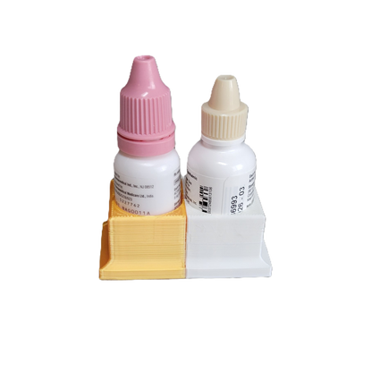 Eye Drops Organizer and Tracker, AM/PM 2 Slot Holder