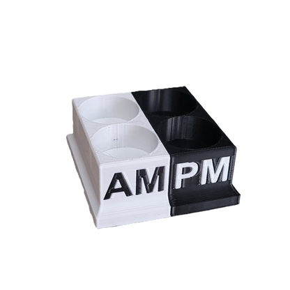 Znet3D Eye Drops Bottle Organizer & Tracker – AM/PM 4-Slot